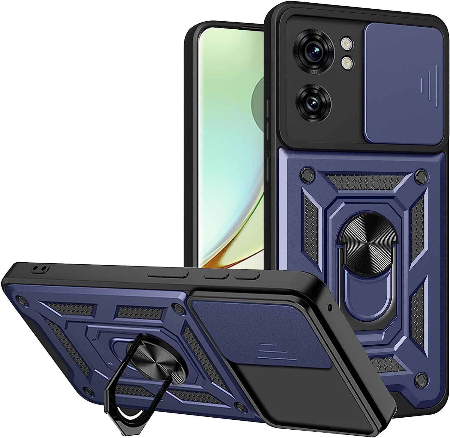 PANCERNE ETUI SLIDE do Motorola EDGE 40 +SZKŁO Marka CosmoTel