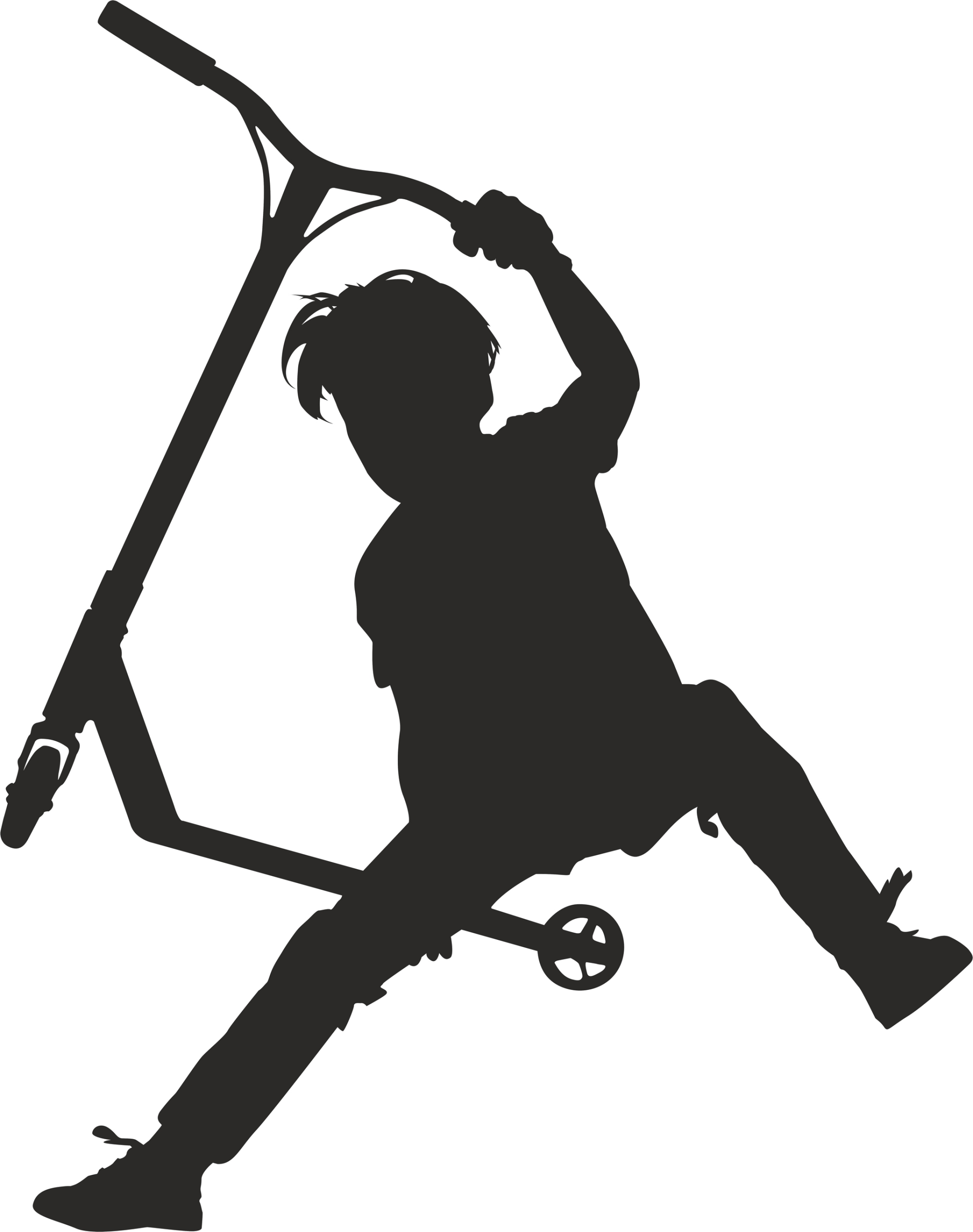 

Naklejka Ścienna Na Ścianę Skate Hulajnoga