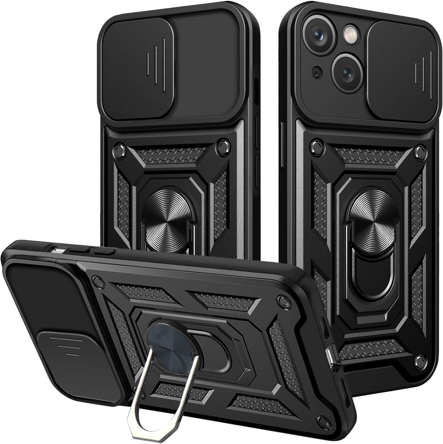 ETUI do iPhone 15 DEFENDER SLIDE +SZKŁO