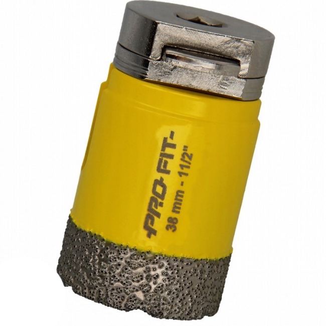 PRO-FIT Otwornica DIAMENTOWA D38 mm S10HEX kamień