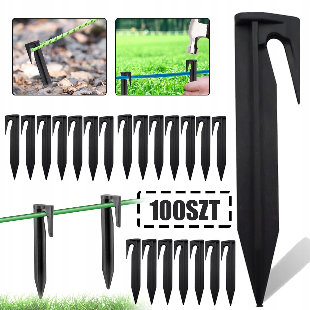 ŚLEDZIE DO MOCOWANIA DRUTU OGRANICZAJĄCEGO DO ROBOTA KOSZĄCEGO, ZESTAW 100