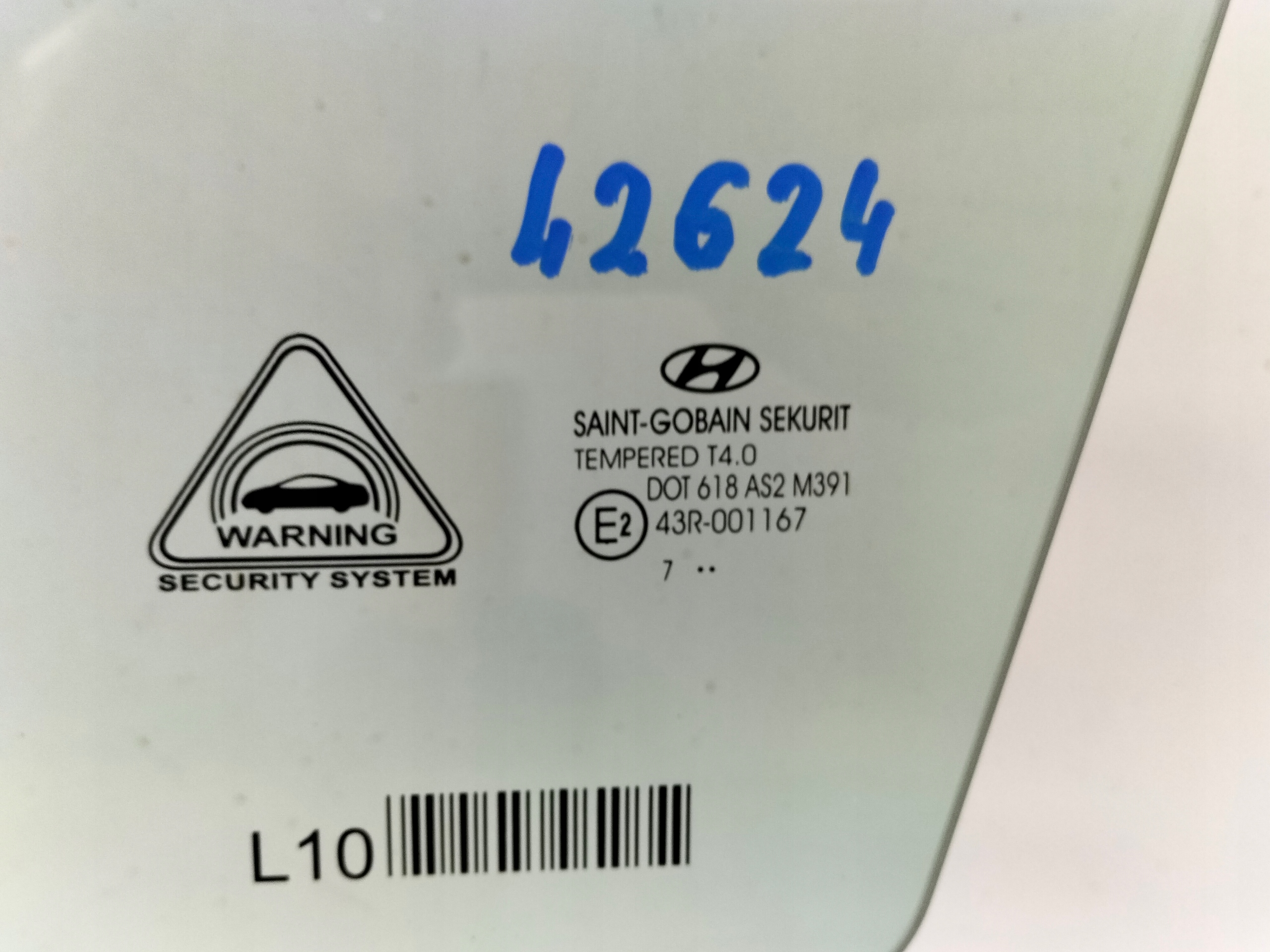 window side door front left HYUNDAI I30 III 17- HB
