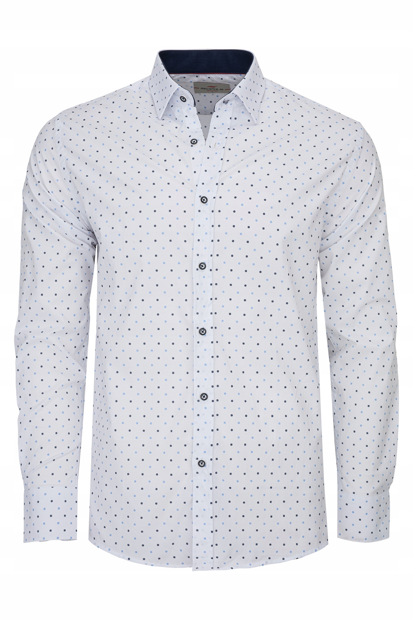 Pánská Košile S Bílým Vzorem pro elegantní kalhoty 97% Bavlna XXL