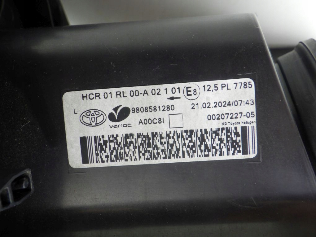 TOYOTA PROACE II 2 16- 9808581280 light front left