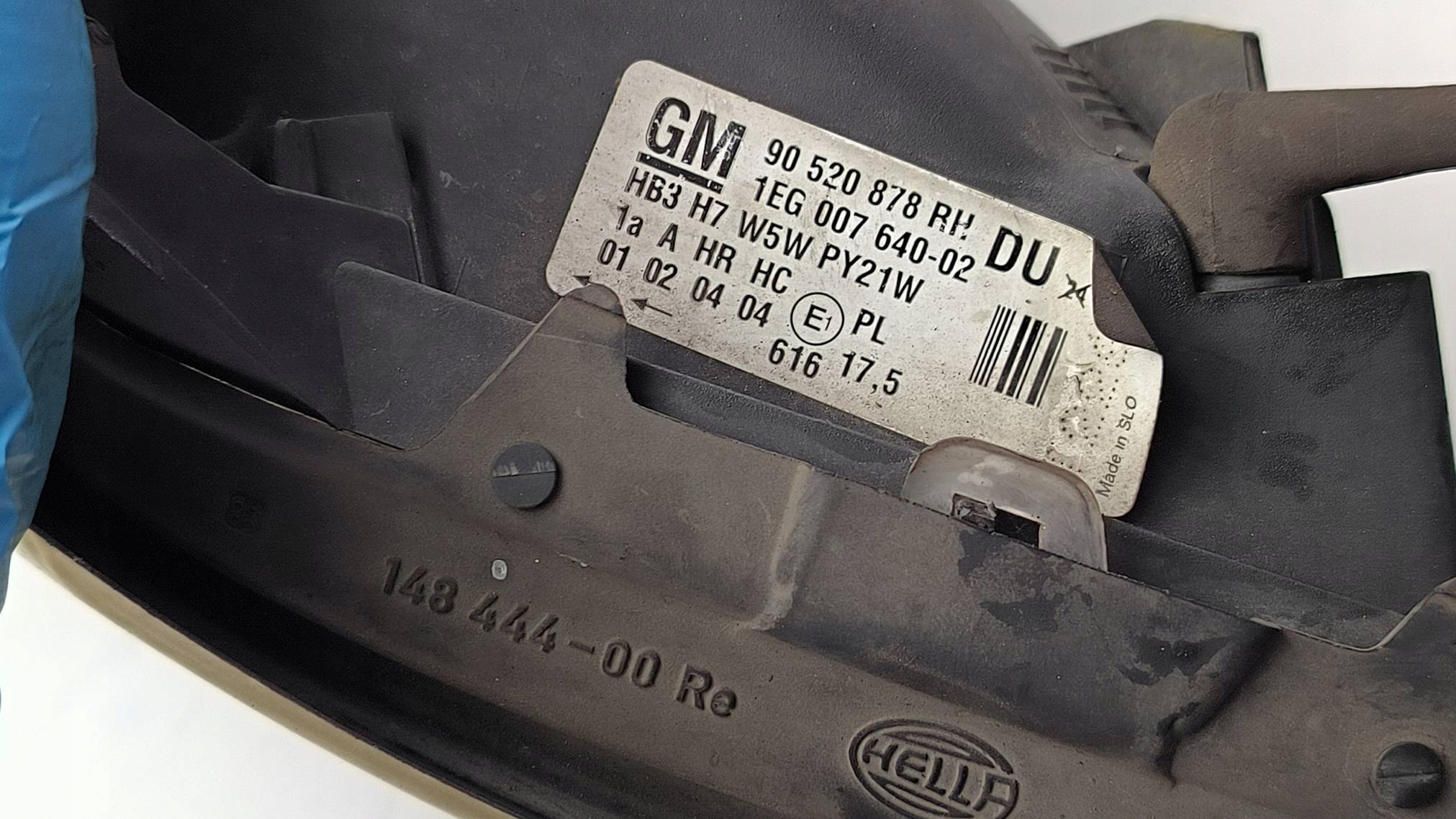 light right front EU 90520878 OPEL ASTRA G
