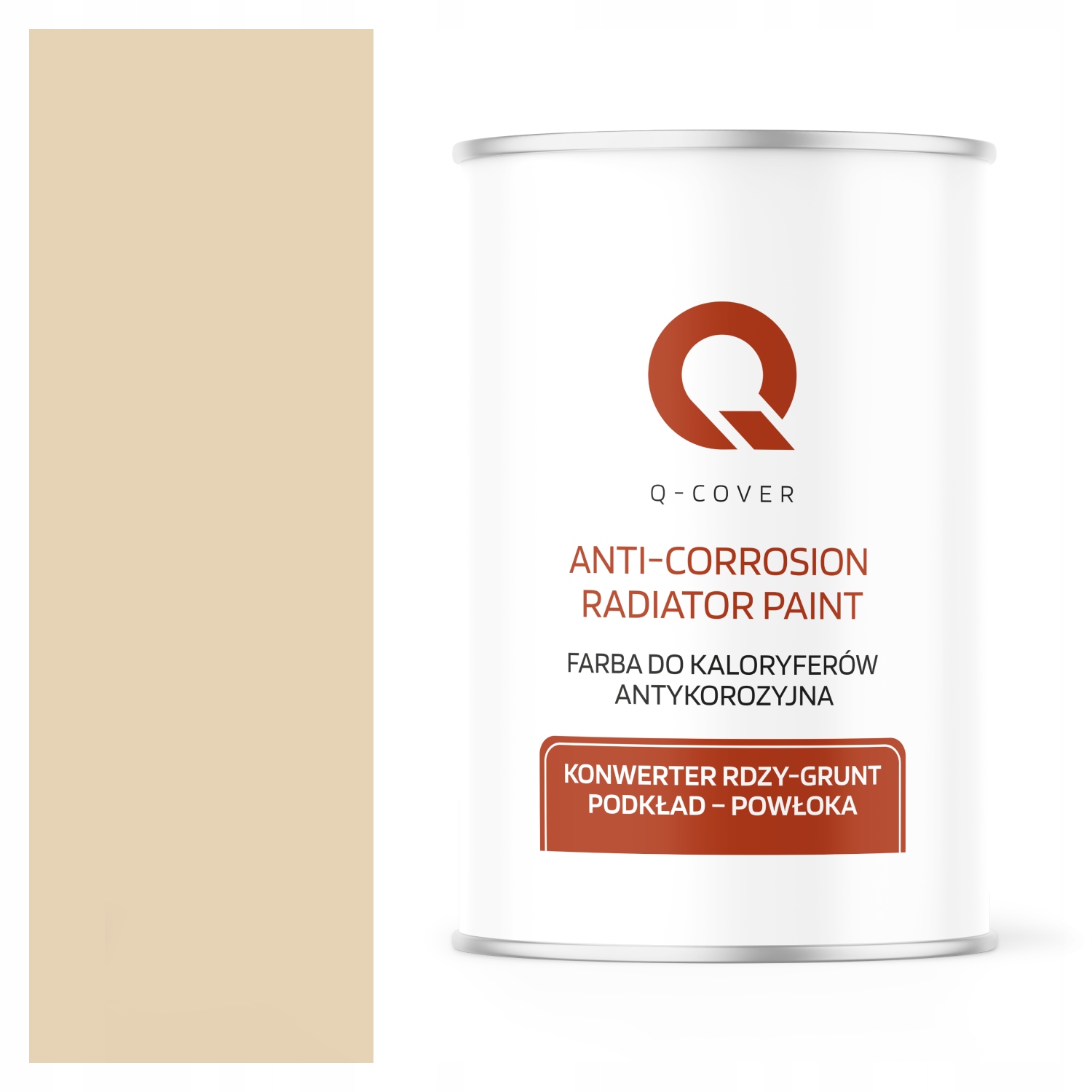 Farba do Kaloryferów Antykorozyjna Odporna 1L Mat Kremowo beżowy RAL1015