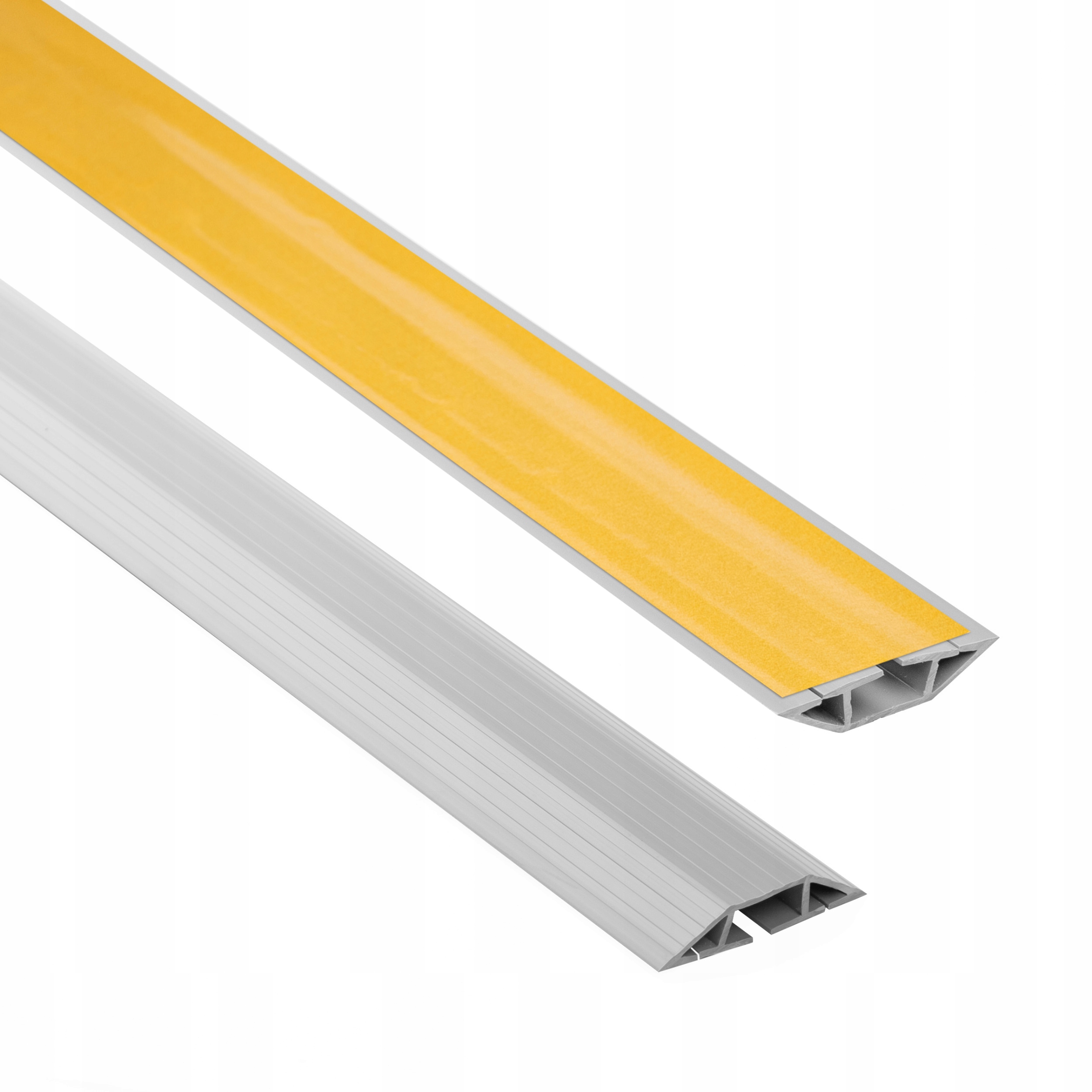 Kabelová lišta, maskovací PVC-trapézová, 60 samolepicí, šedá, 2 m