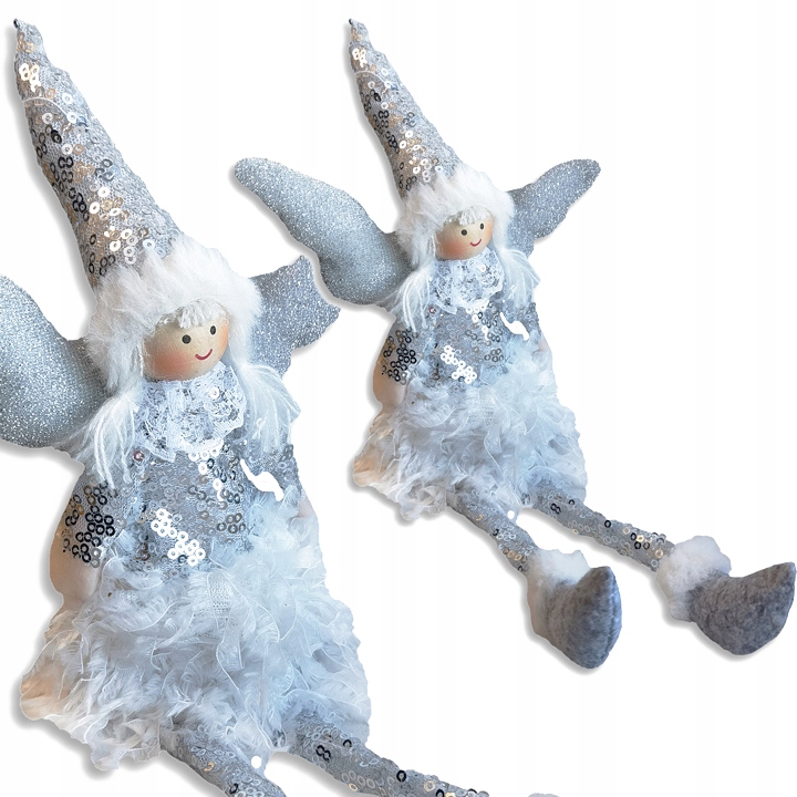 ANIOŁ OZDOBA WISI SIEDZI PREZENT NA ŚWIĘTA DUŻY