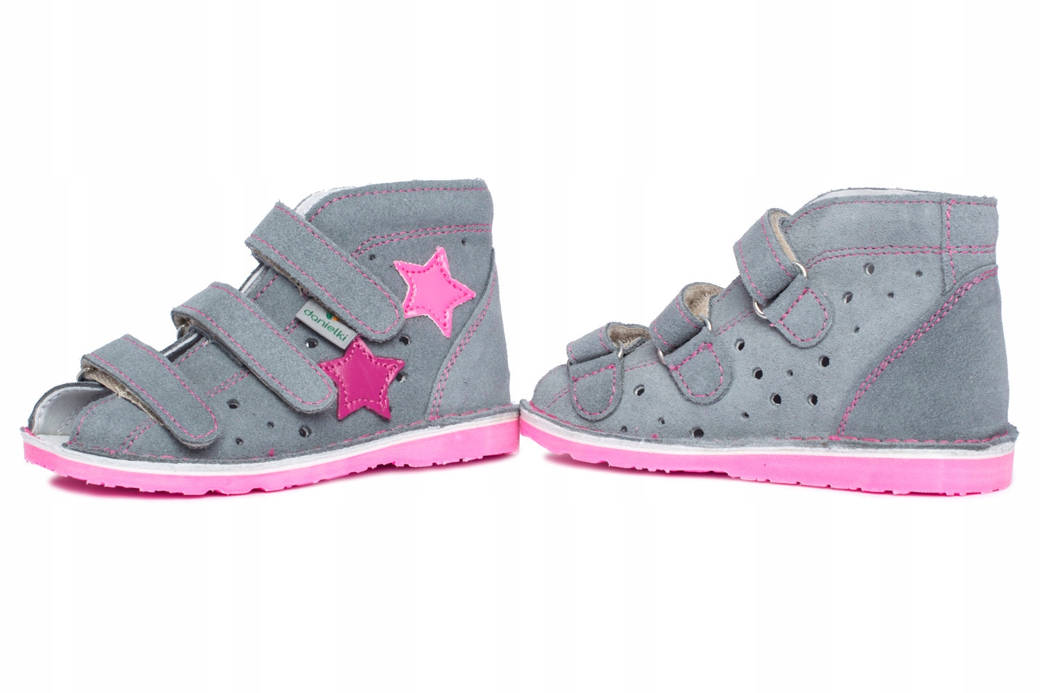 DANIELKI KAPCIE SANDAŁ SANDAŁKI PROFIL. R 24 SZARE Marka Danielki