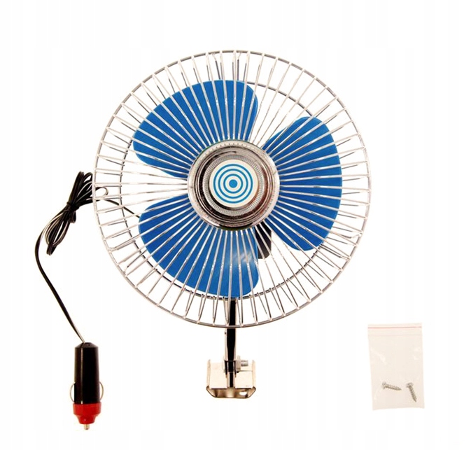 WENTYLATOR WIATRAK SAMOCHODOWY OBROTOWY 12V