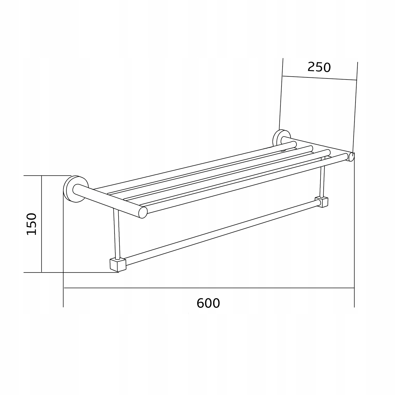 MEXEN REMO TÖRÜLÖKÖLAKGÓ 60 CM FEHÉR Gyártói kód 7050720-20