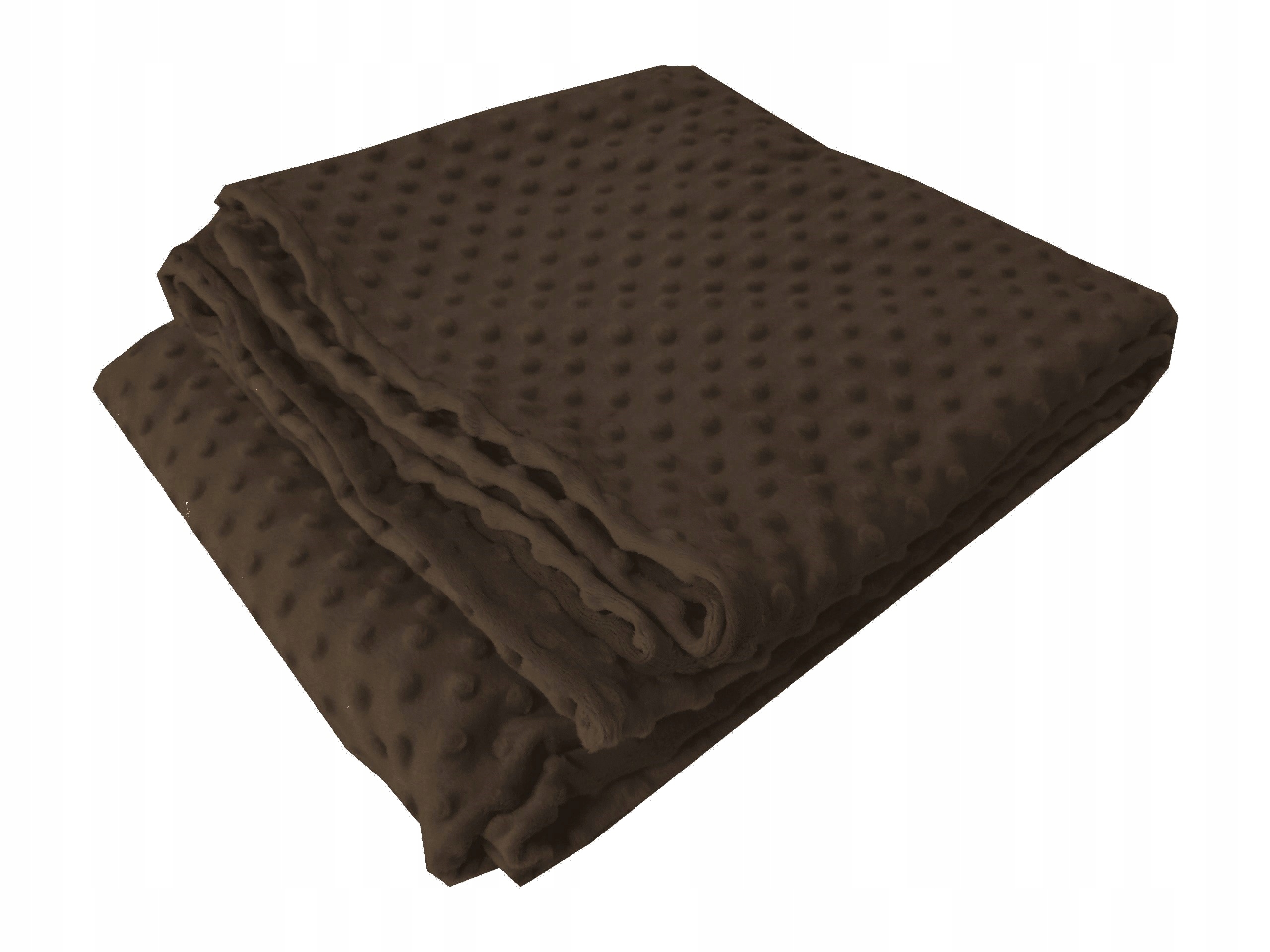 Koc Minky 160x200 Polar kuličky přehoz pléd Hnědý měkký teplý