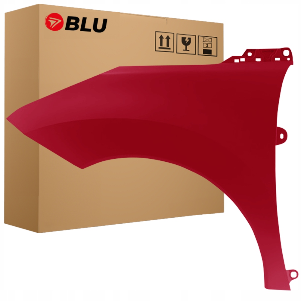 Blu Blatník Peugeot 3008 Lkr levý červený 09-16 přední RoteBabylone