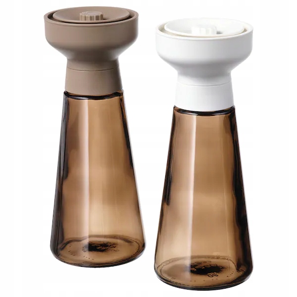 

Ikea Halvtom Młynek szkło/brązowy 19 cm