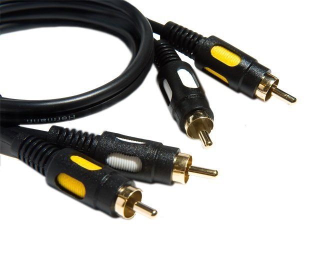 

Kabel przewód 2x Rca - 2xRCA chinch Czarny - 5m