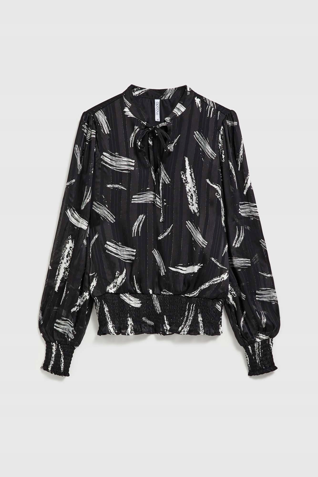 Koszula z wiązanym dekoltem 38 od MOODO Dekolt bez kołnierzyka