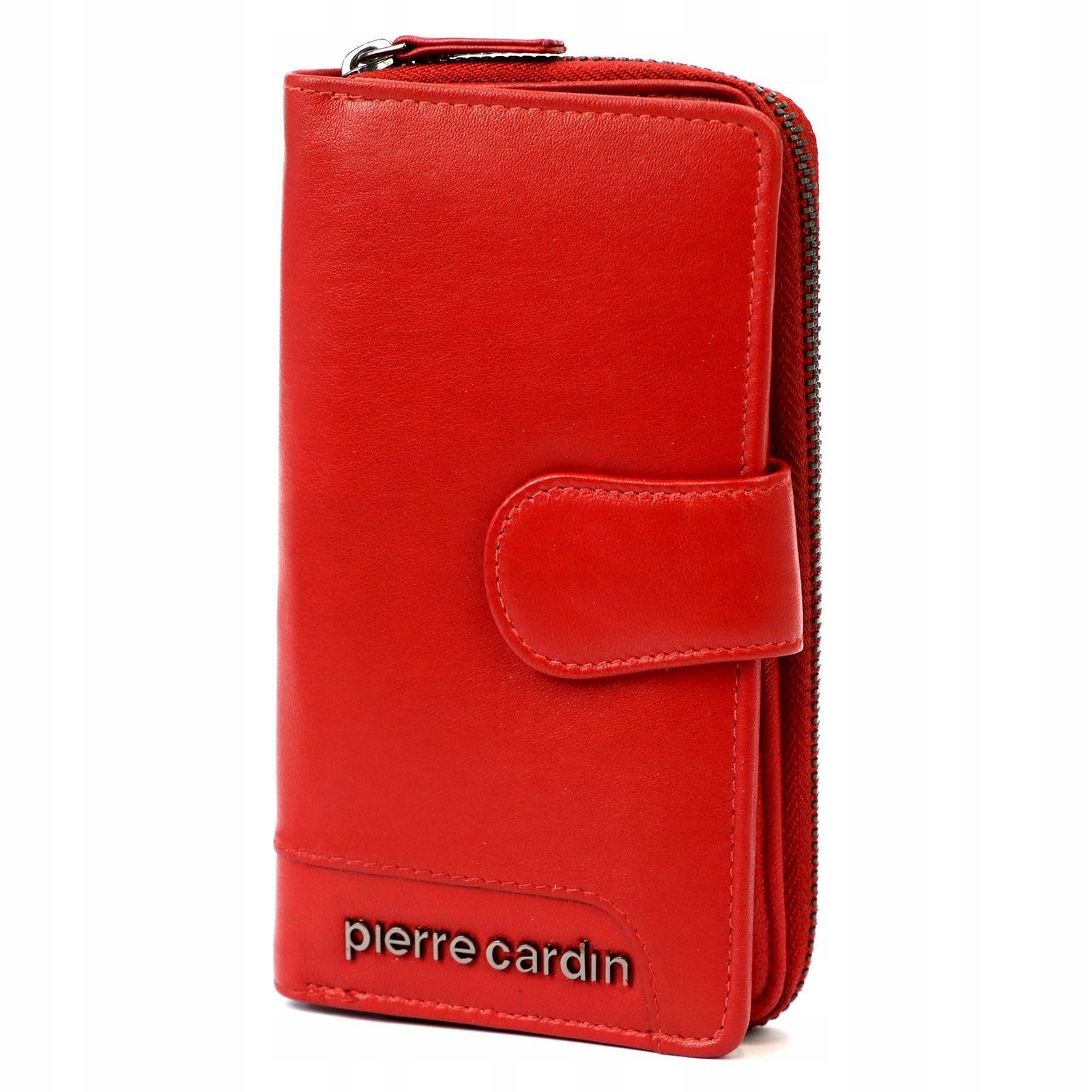 Kožená Prostorná Dámská Peněženka Na Patentku A Zip Pierre Cardin