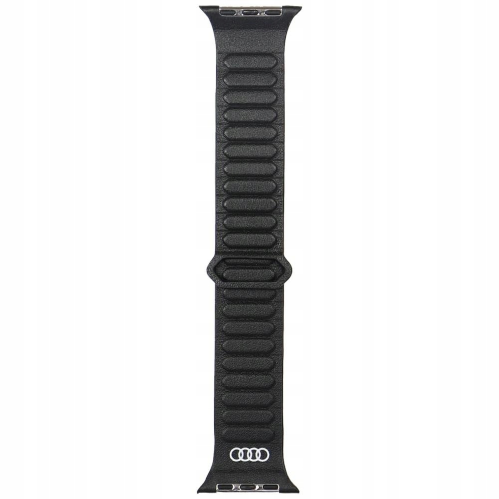 Pásek pro Apple Watch 44 mm Audi Kožený Magnetický Černý