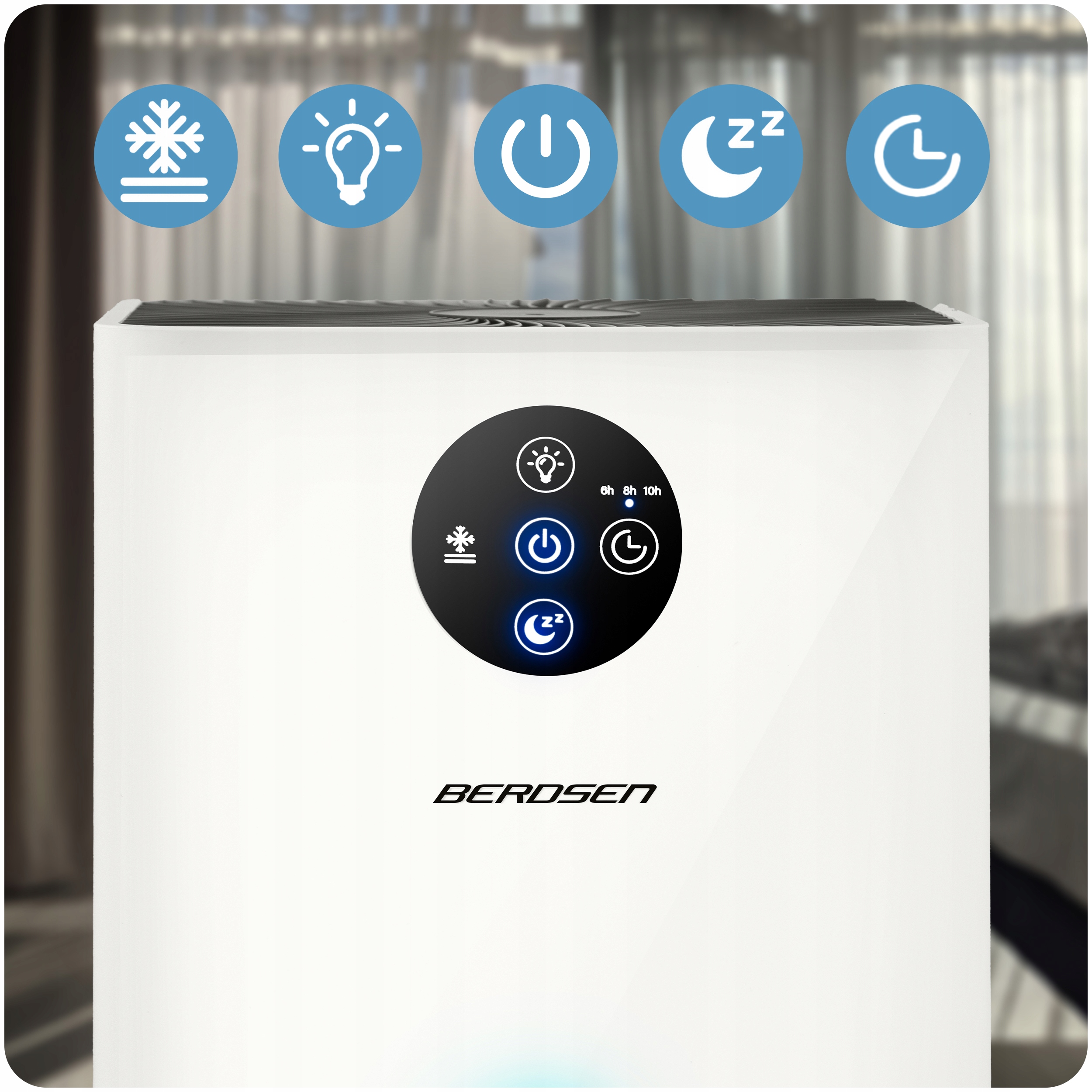 ODVLAŽIVAČ ZRAKA TIHI 34dB LED Berdsen 1.8L Snaga 22.5 W