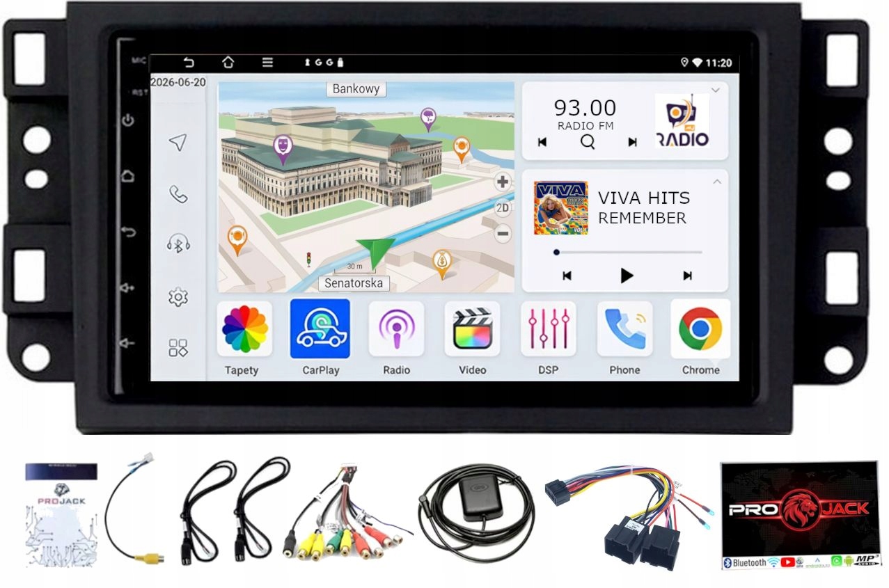 Autorádio Android Chevrolet Captiva Aveo Epica Carplay Wifi 4/64GB