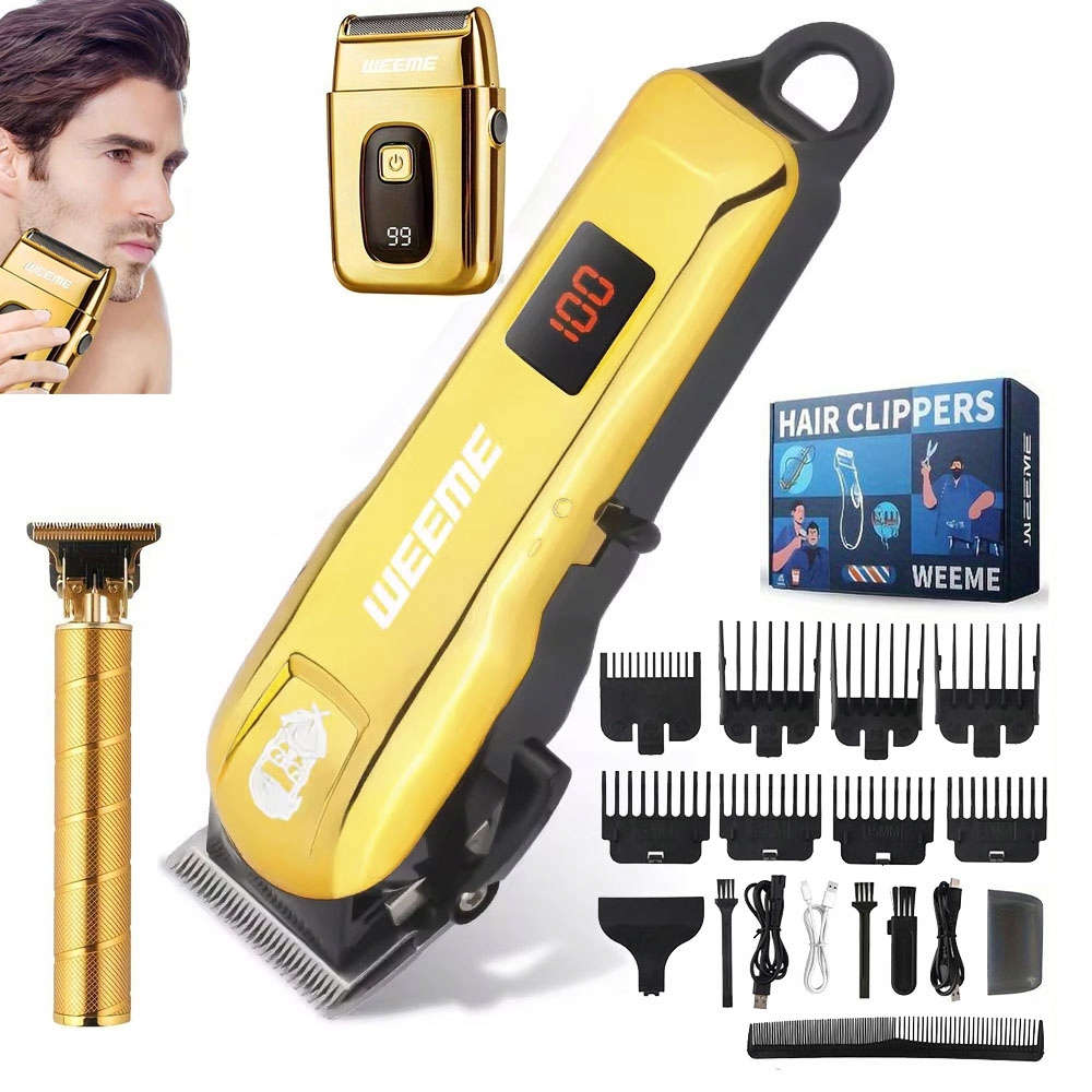 Stříhací Strojek Na Vlasy, Vousů, Těla, Zastřihovač A Holicí Strojek Barber