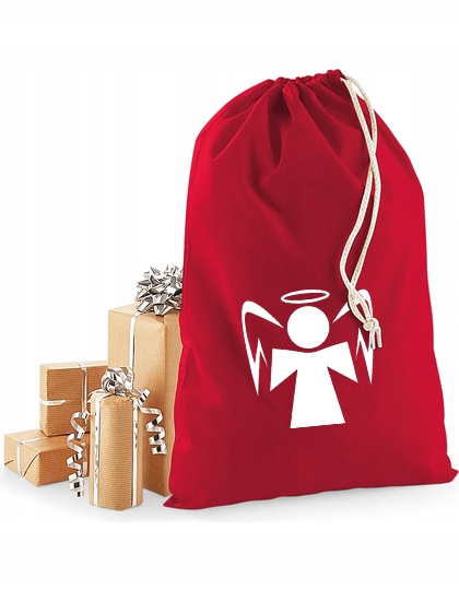 worek Mikołaja czerwony DUŻY XL 49x75 na prezenty