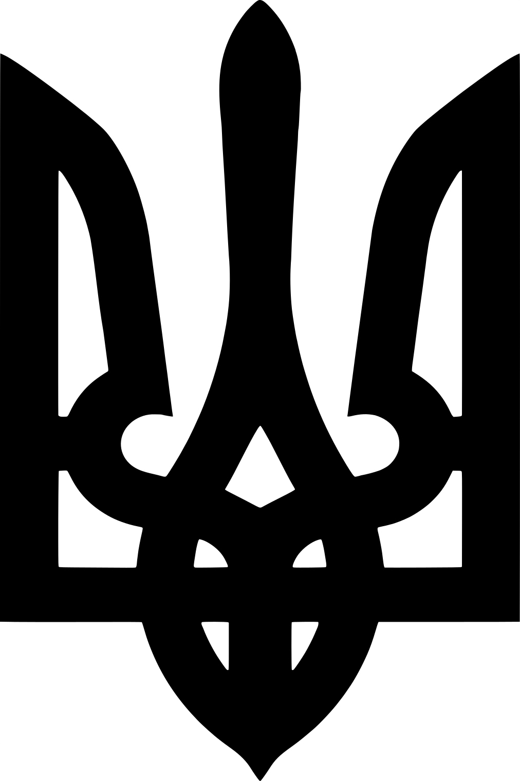 Naklejka na samochód auto, herb Ukrainy 15cm za 12,50 zł z Bydgoszcz