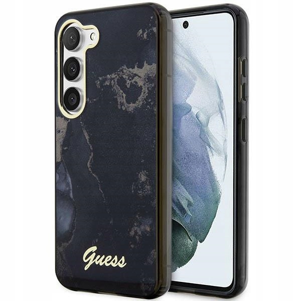 Pouzdro Guess GUHCS23SHTMRSK pro Samsung Galaxy S23 černé/black hardcase Golden M