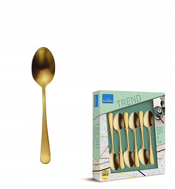 

Amefa Austin Sztućce Złote Łyżeczki Do Kawy 6 El