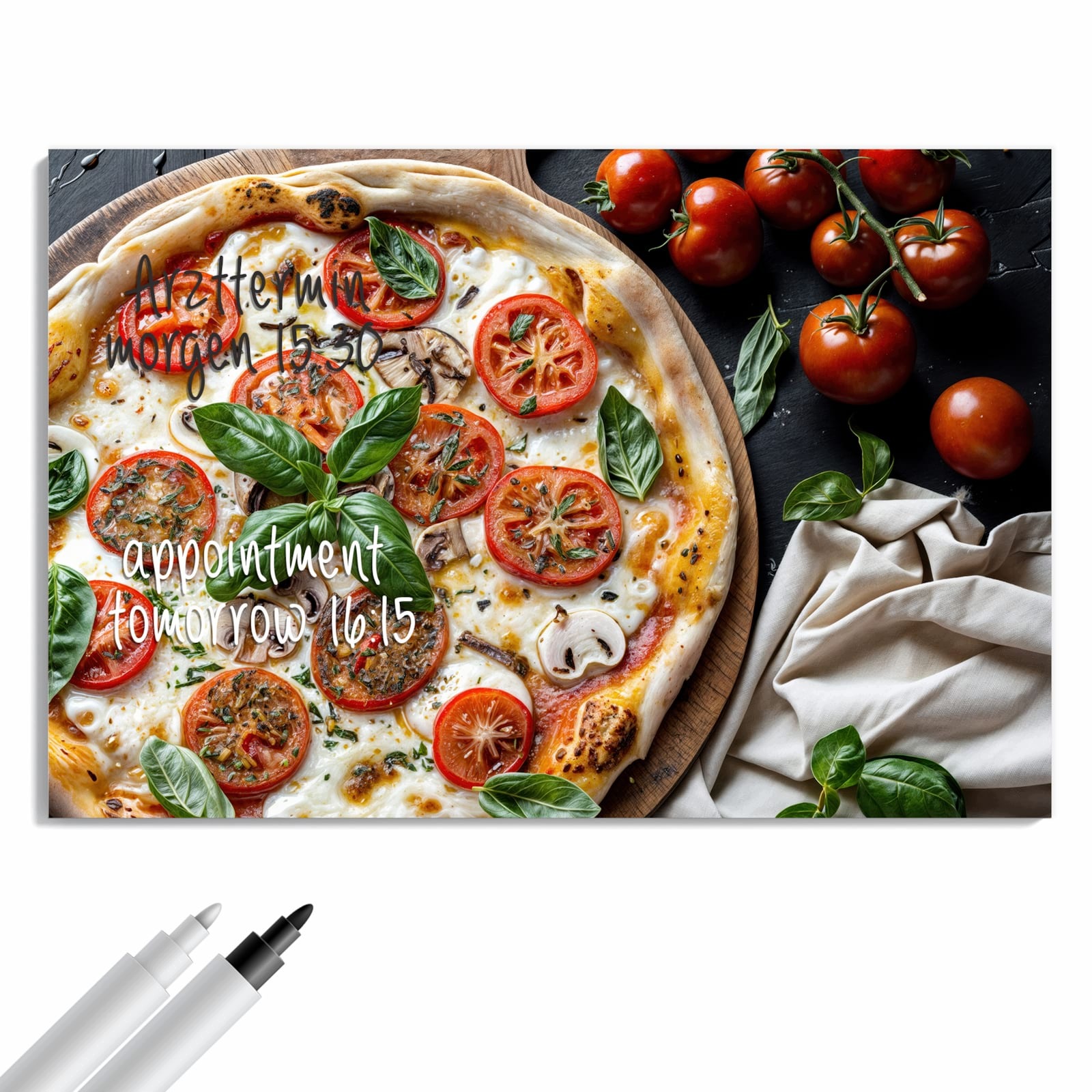 Magnetická tabule Pizza Rajčata 60 × 40 cm