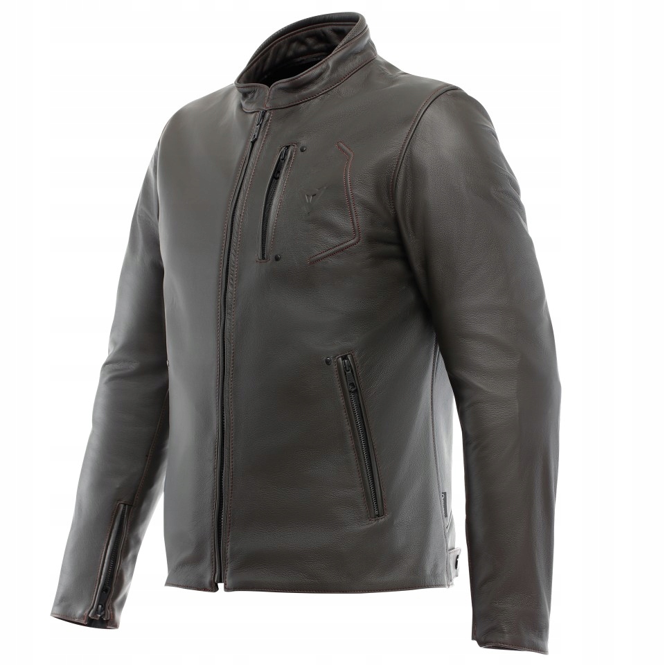 Kožená bunda Dainese Fulcro Qdf Hnedá 56