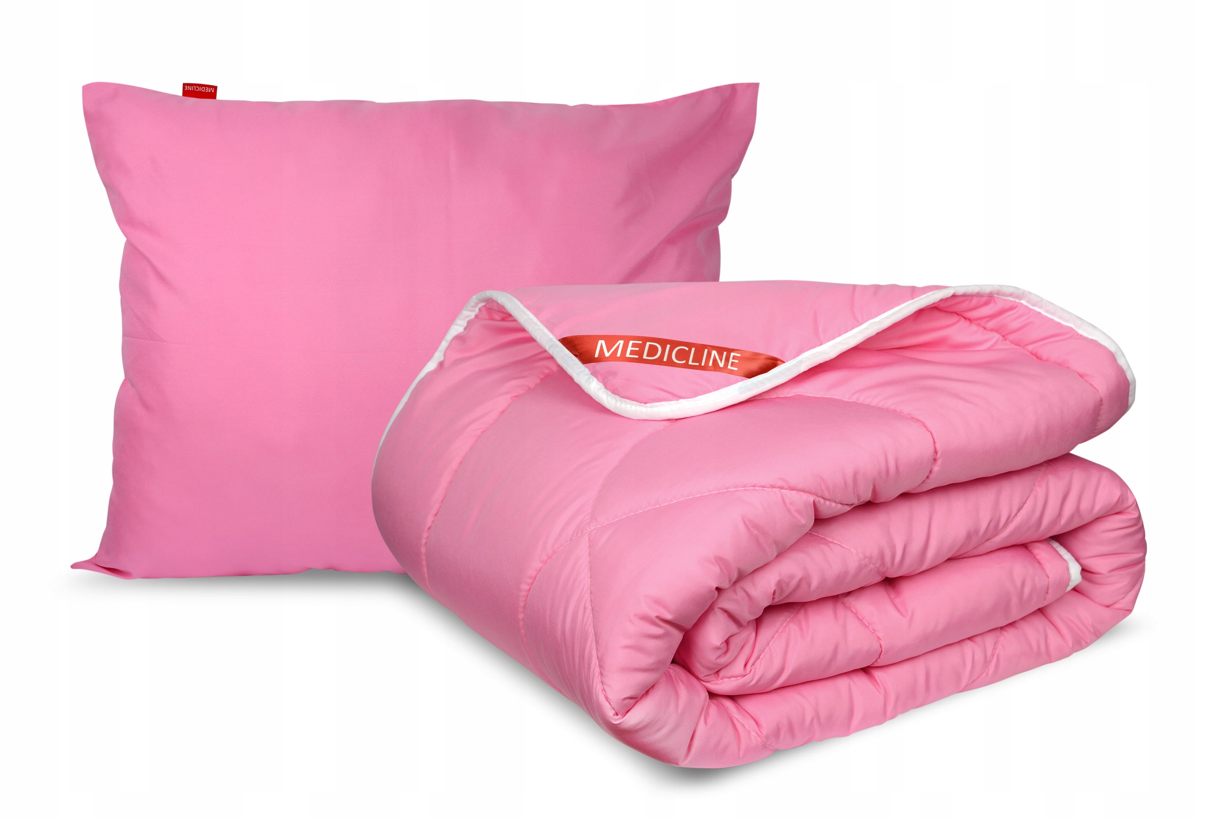 Přikrývka 160 x 200 cm celoroční antialergická polštář 70 x 80 cm silikon