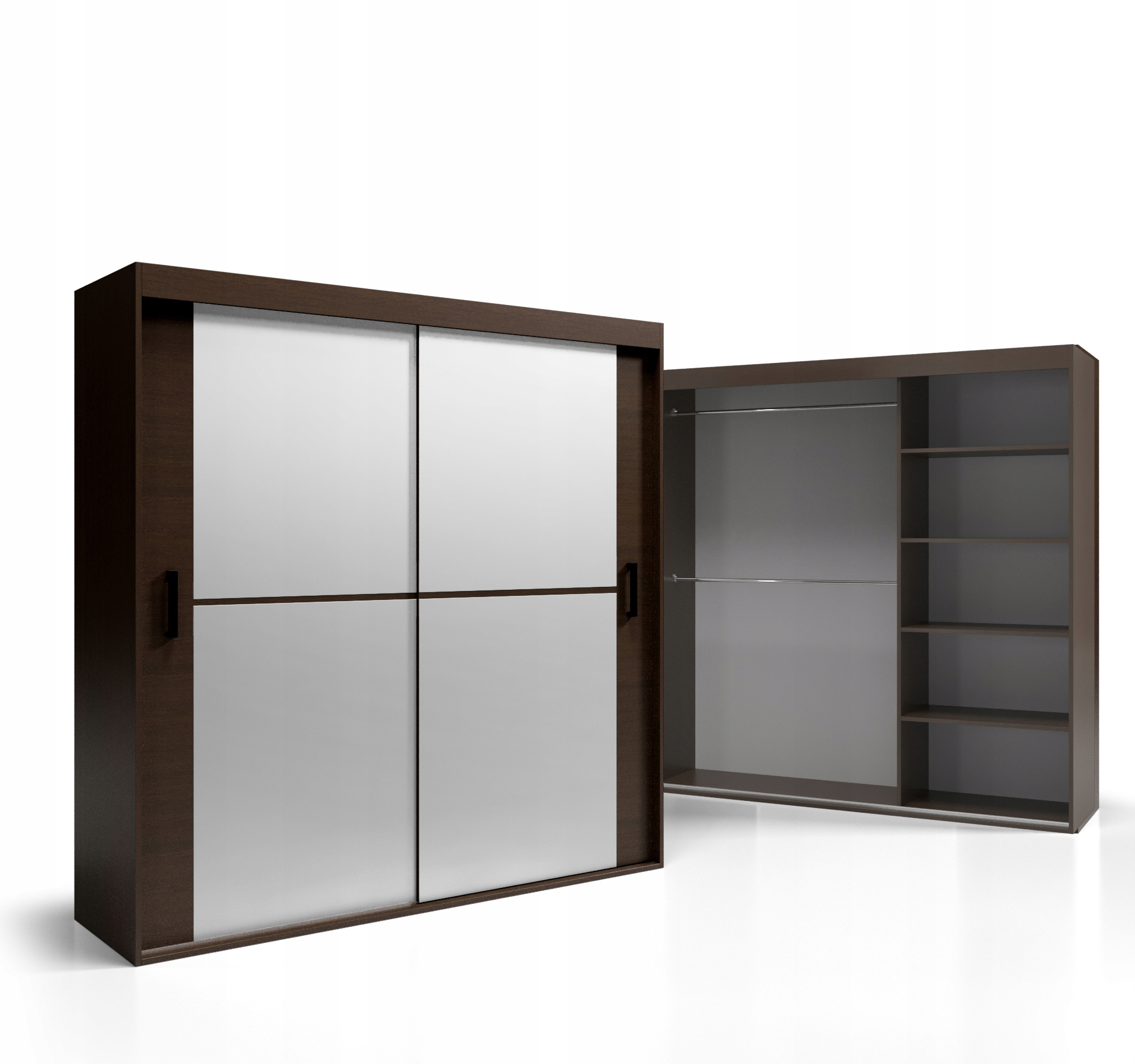 Šatní skříň s možností personalizace Zrcadla 120x270 Deska 18 mm VSZ112 O-sofa