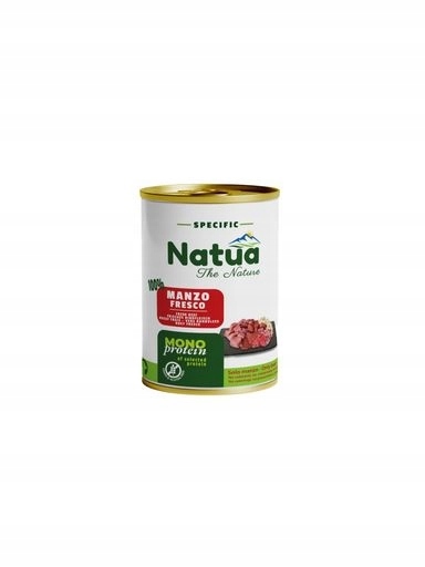 4x Natua (pes) plechovka 400 g Specific Monoprotein Beef Hovězí maso