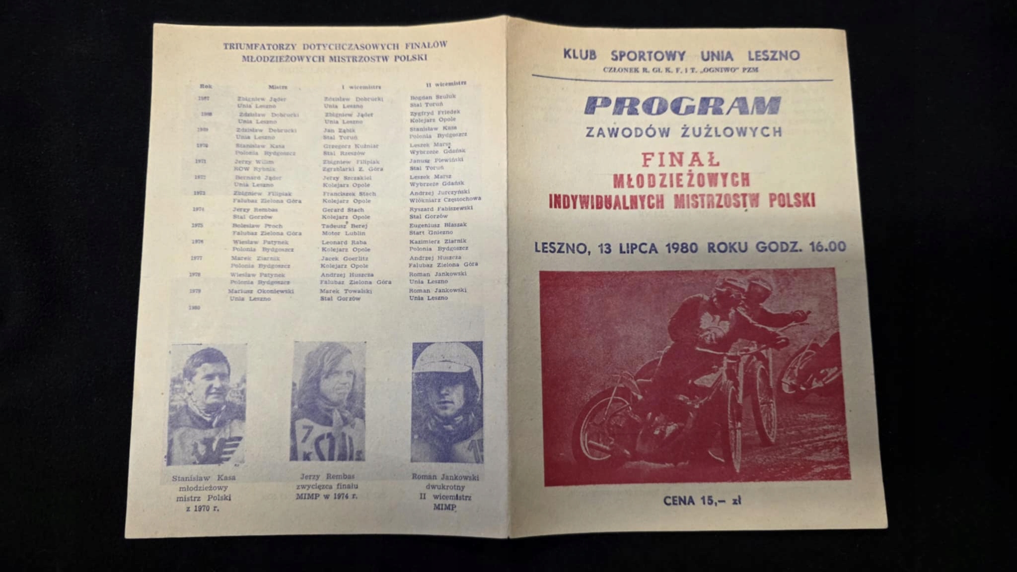 FINAŁ MŁODZIEŻOWYCH IMP UNIA LESZNO 1980