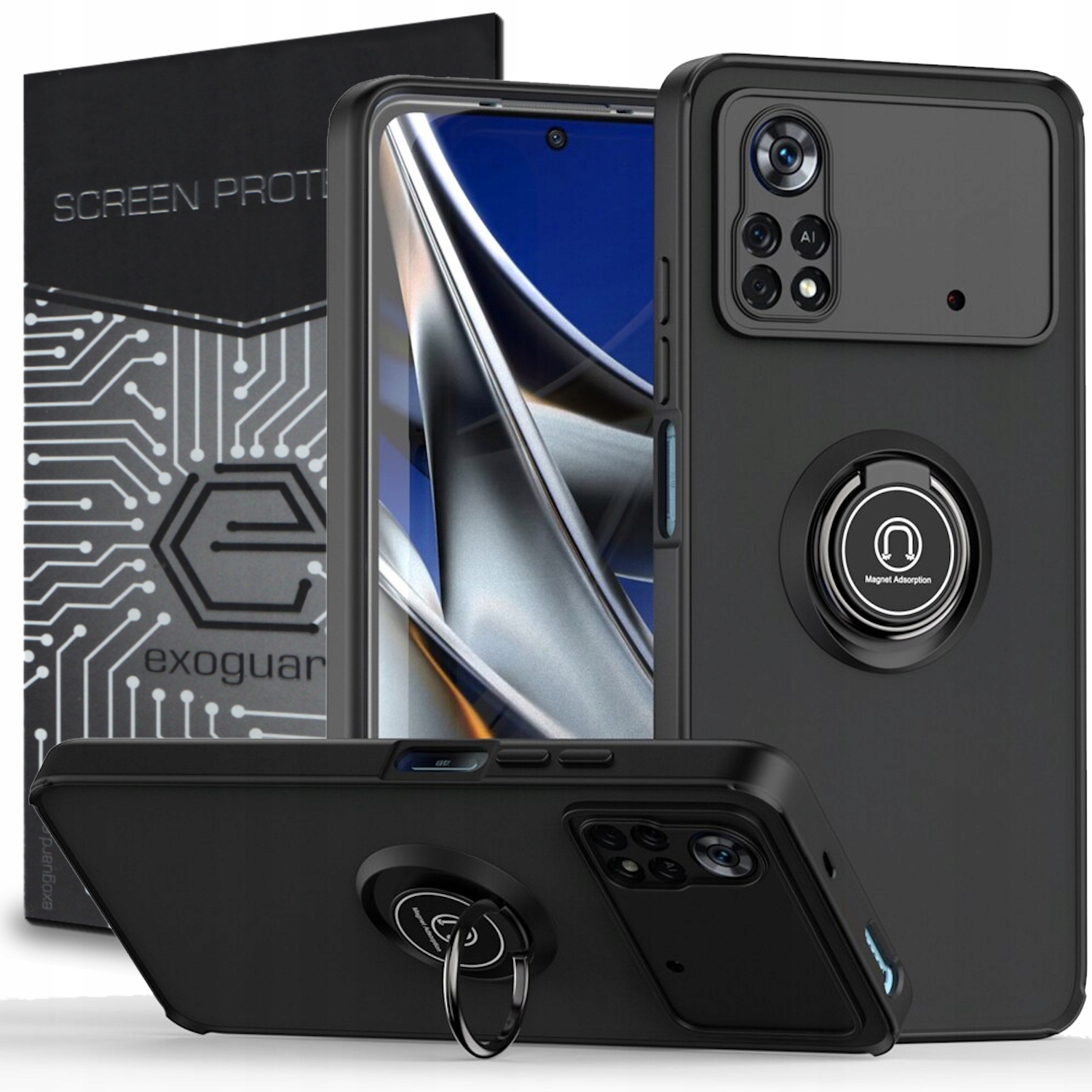 

Case Etui Obudowa+szkło do Xiaomi Poco M4 Pro (4G)