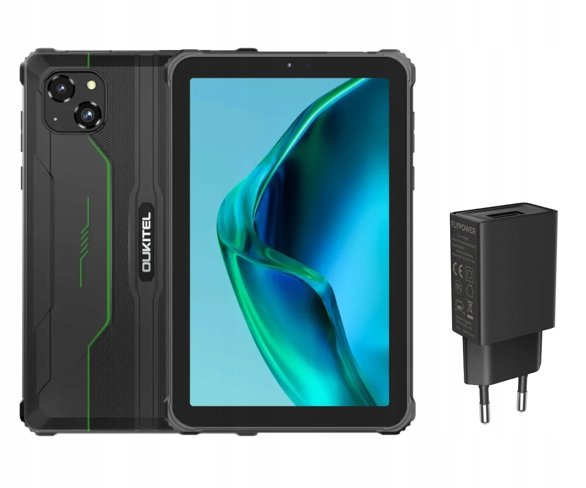 Tablet Oukitel RT3 Pro Lte 8" 4/128GB 5150mAh IP69K Zielony Ładowarka 10W