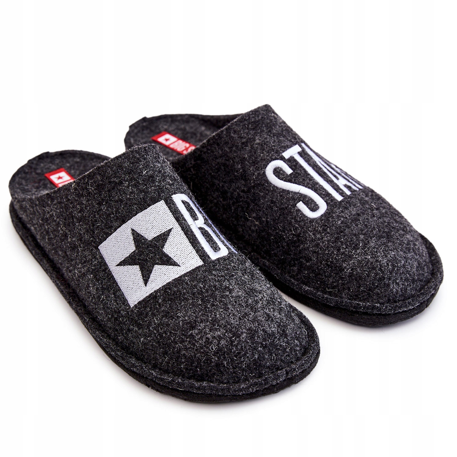

Klasyczne Męskie Papcie Big Star KK176003 Czarn 44