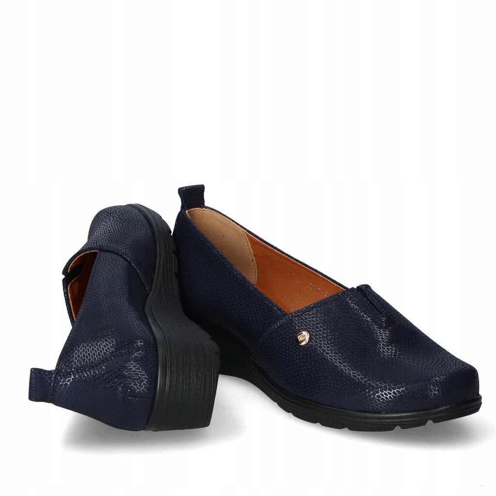 Półbuty Deoni 692 Granat Lico 40 Wzór dominujący bez wzoru