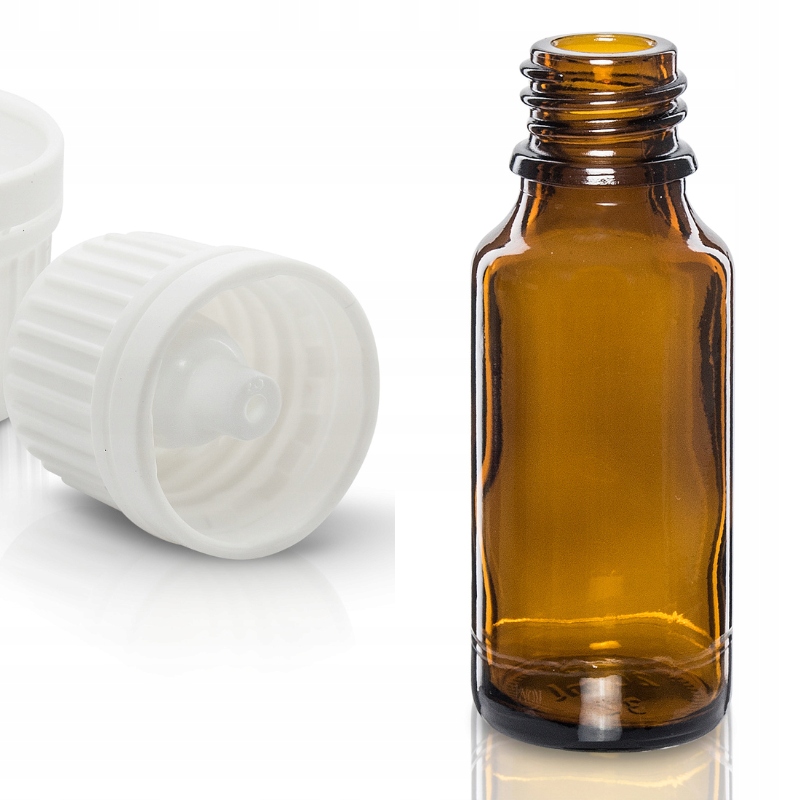 

Butelka szklana 20ml z kroplomierzem białym x100