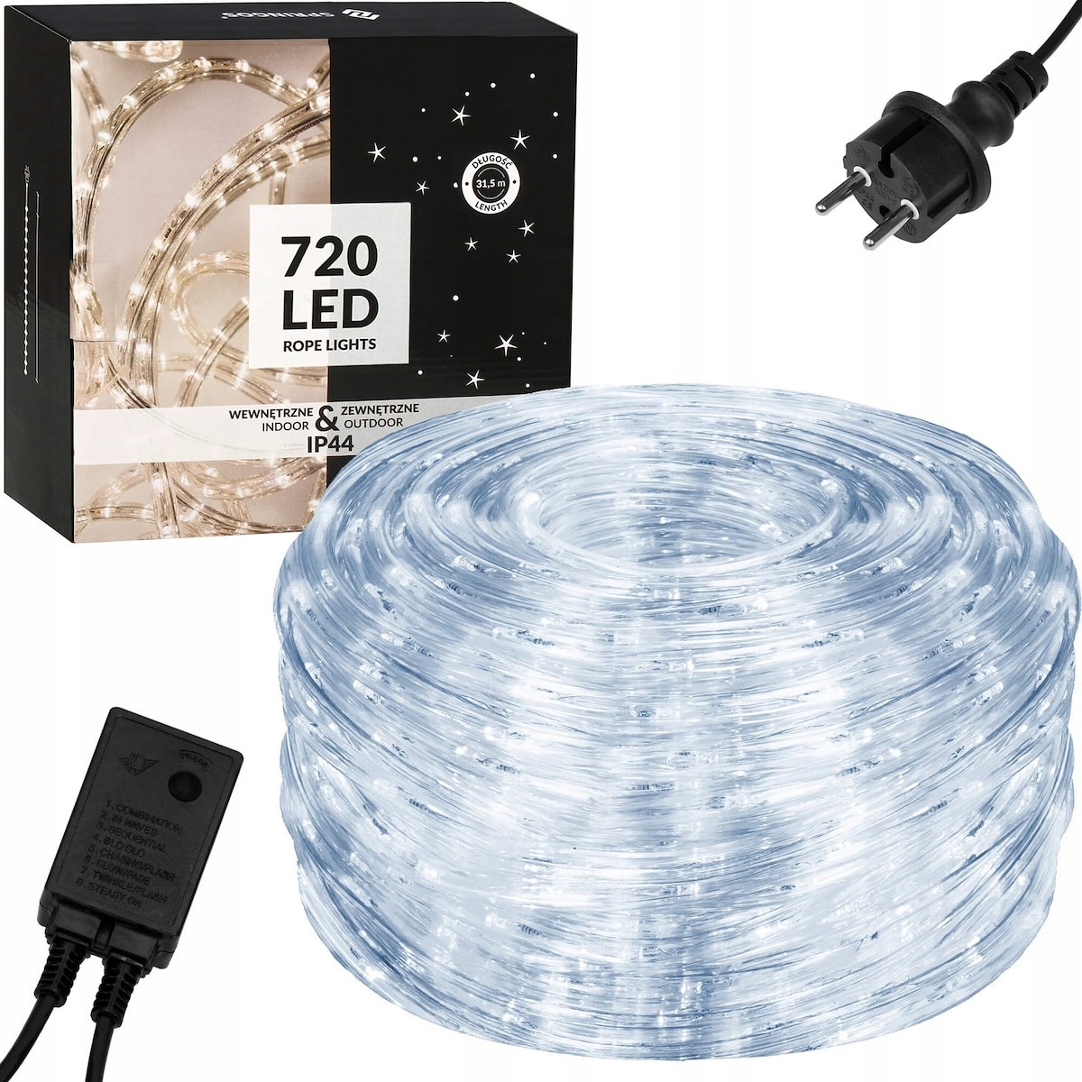 

Wąż Świetlny 30m Lampki Choinka Zewnętrzny 720 Led