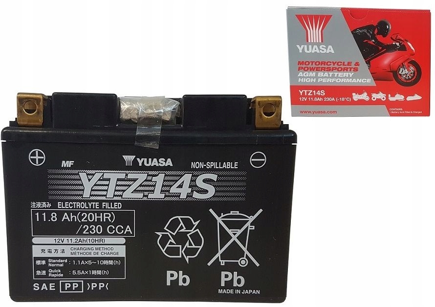 Akumulátor Yuasa Yamaha FZ1 1000 VMX-17 1700 A VMax Scr 950