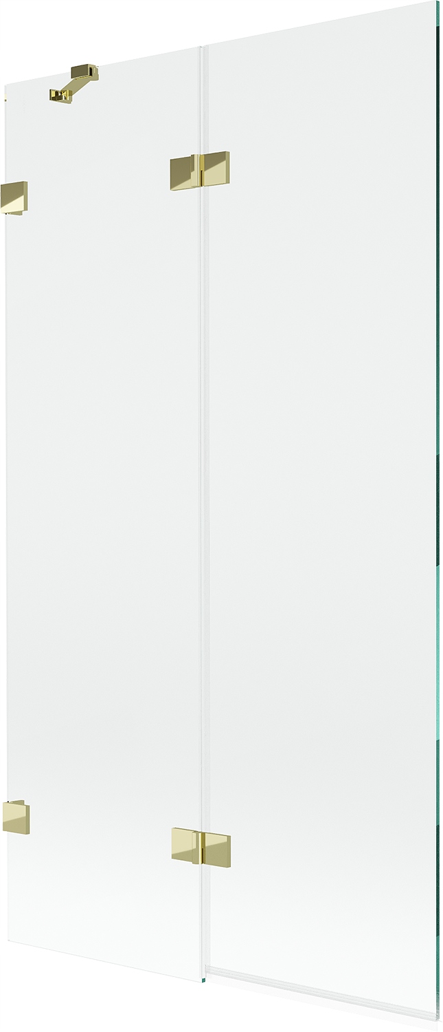 Mexen Lunar vanová zástěna 2-křídlová levá 100 x 150 cm, transparentní, zla