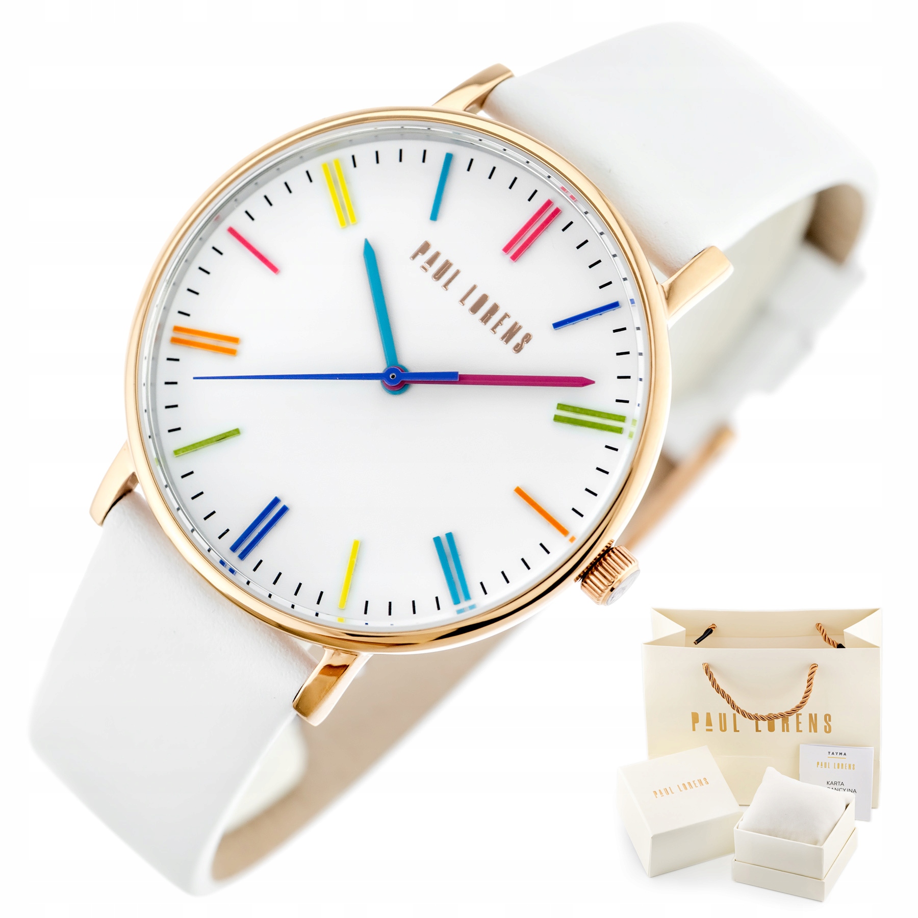 Dámské Hodinky Paul Lorens 41mm PL12600A2-3C3 (zg586b) Box Gravírování