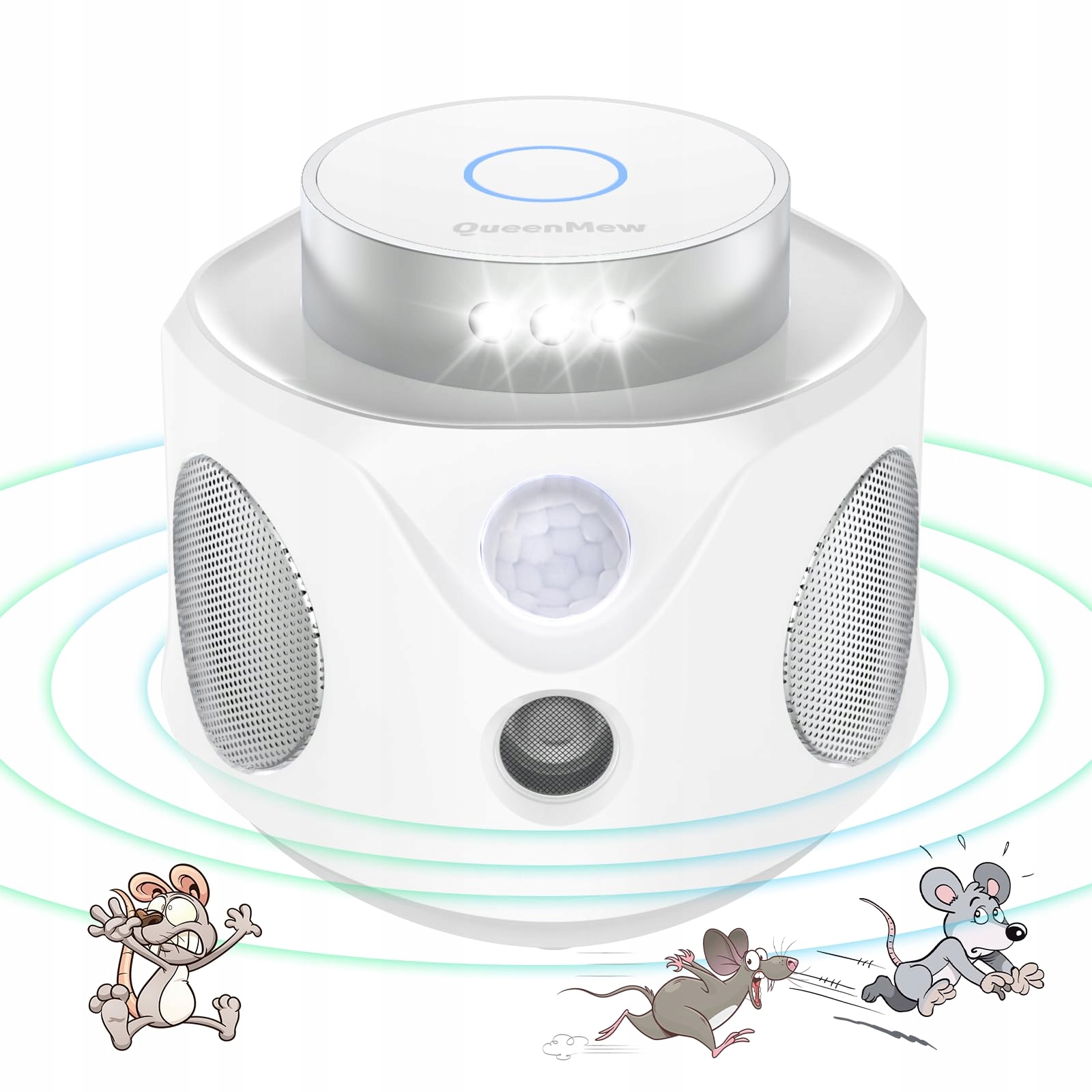 Odpuzovač PestMaster Ultra Led 360 stupňů ultrazvukový