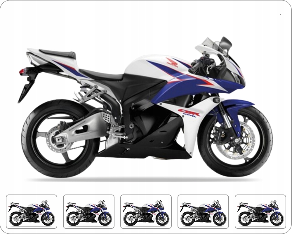 Nálepky Na Motocykel Juula Pre Honda Cbr 600 Rr 2011 Biela NH196