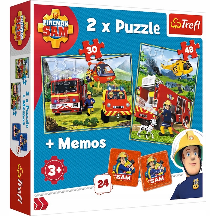 

Trefl 2 x Puzzle Strażak Sam W Akcji Gra Memory