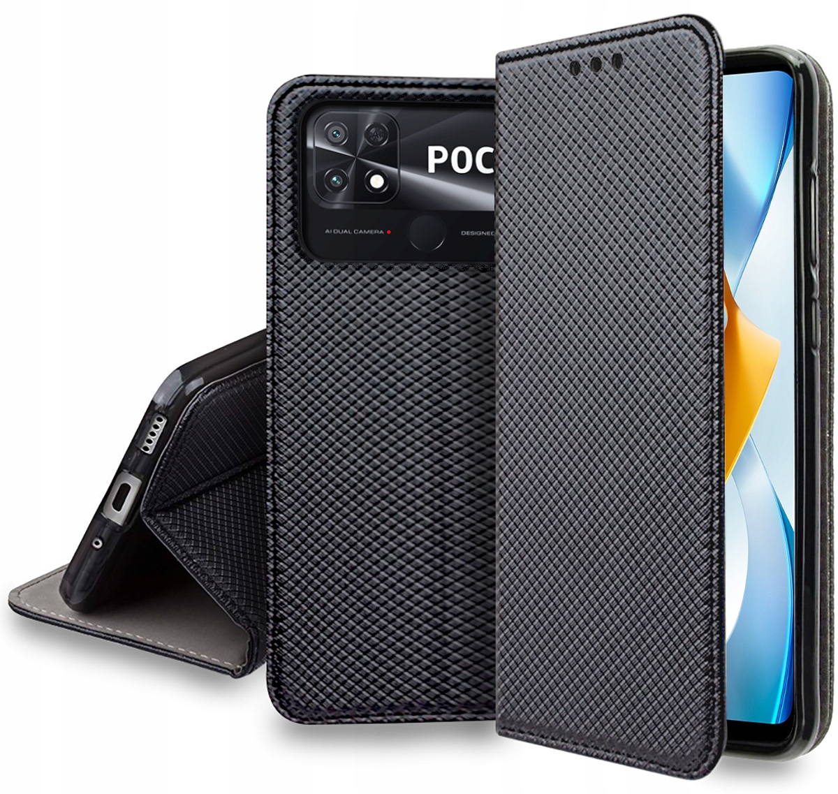 

Etui do Xiaomi Poco C40 Smart Magnet Case Szkło