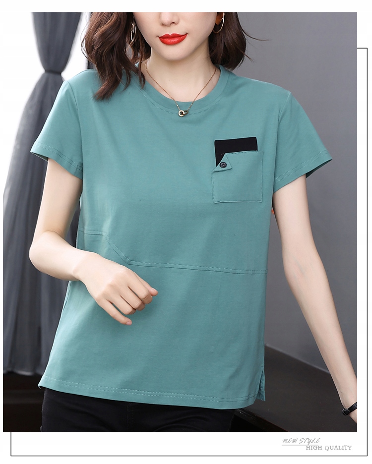 Short Sleeve T-Shirt Print T Shirt Women Cotton Korean Style Woman