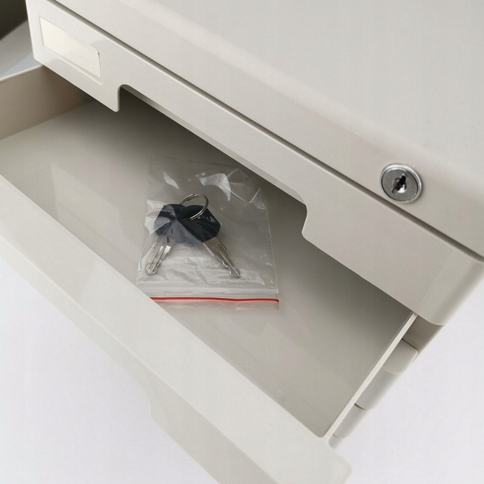 SZAFKA BIUROWA NA DOKUMENTY ZAMYKANA NA KLUCZ POJEMNIK NA BIURKO 5 SZUFLAD Rodzaj organizer z szufladami